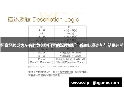 杯赛经验成为左右胜负关键因素的深度解析与前瞻比赛走势与结果判断